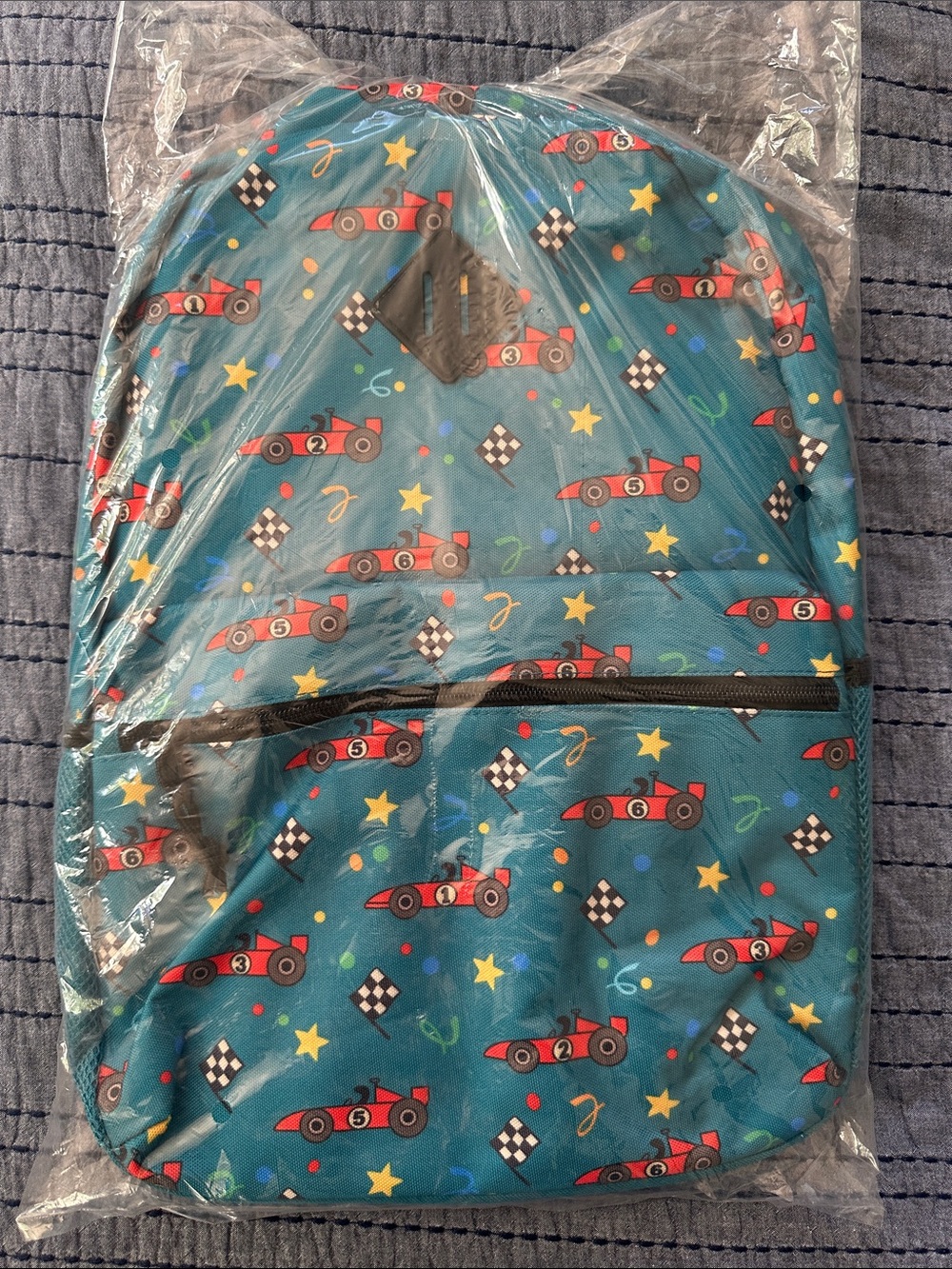 NWT Race-car Print Backpack